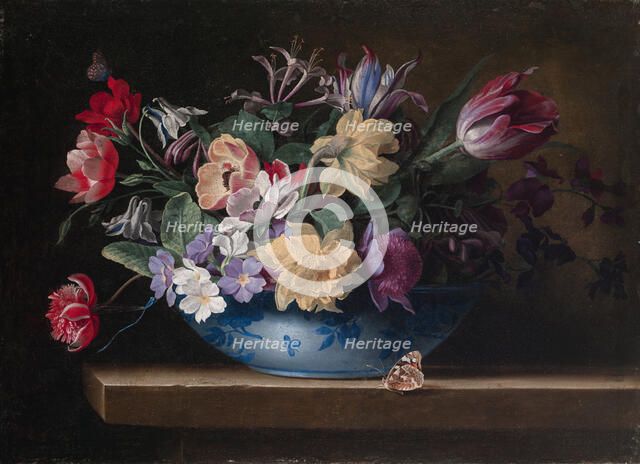 Still life of flowers, 1600-1682. Creator: Jean-Michel Picart.