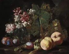 Still Life of Fruit and Flowers, between 1670 and 1680. Creator: Abraham Brueghel