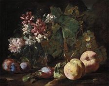 Still Life of Fruit and Flowers, between 1670 and 1680. Creator: Abraham Brueghel