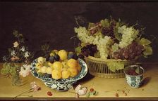 Still life of Fruit and Flowers, c1620-1640. Artist: Isaak Soreau