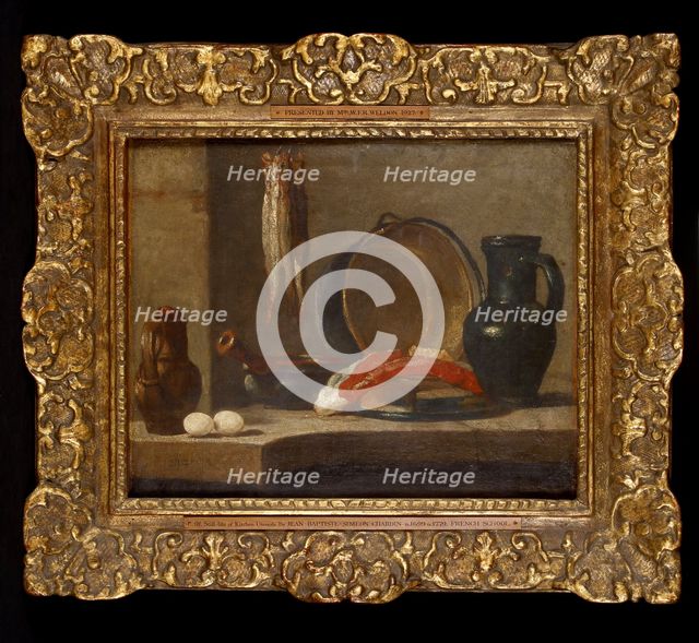 Still Life of Kitchen Utensils, c1733-1734. Artist: Jean-Simeon Chardin.