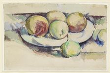 Still Life of Peaches and Figs, late 19th century. Artist: Paul Cezanne