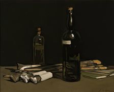 Still Life, Painter's Materials, 1900 - 1905. Creator: Samuel John Peploe