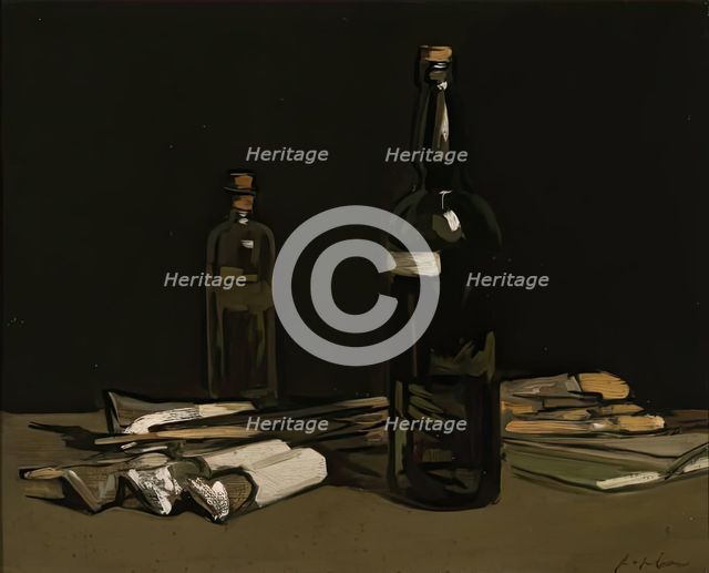 Still Life, Painter's Materials, 1900 - 1905. Creator: Samuel John Peploe.