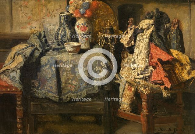 Still Life Requisites, 1885. Creator: Henri Jean Augustin de Braekeleer.