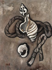 Still Life: Rope and Shells, 1936. Creator: Marsden Hartley