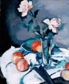 Still Life - Roses and Apples, c1920s. Creator: Samuel John Peploe