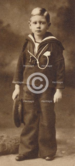 'Still-sailor-suited - Prince Albert at the age of six', c1901 (1937). Artist: Unknown.