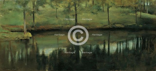 Still water, 1894. Creator: Fernand Khnopff.