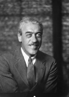 Stiller, Mauritz, Mr., portrait photograph, 1927 Creator: Arnold Genthe