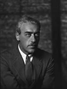 Stiller, Mauritz, Mr., portrait photograph, 1927 Creator: Arnold Genthe