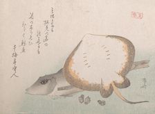 Stingray and Gurnard, probably 1815., probably 1815. Creator: Shinsai