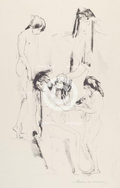 Stir of Shadowed Melodies, 1919-1920. Creator: Arthur Davies.