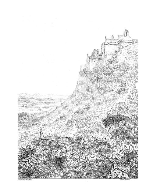 Stirling Castle, Stirlingshire, 19th century. Artist: S Leith.