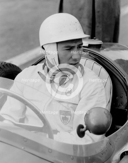 Stirling Moss, (c1955?). Artist: Unknown