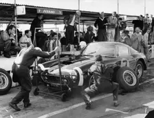 Stirling Moss in a Ferrari, Goodwood, 1961
