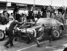 Stirling Moss in a Ferrari, Goodwood, 1961