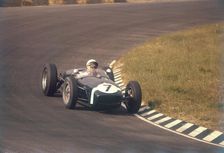 Stirling Moss in a Lotus 18, Dutch Grand Prix, Zandvoort, 1960