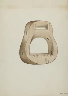 Stirrup, c. 1937. Creator: Edith Towner