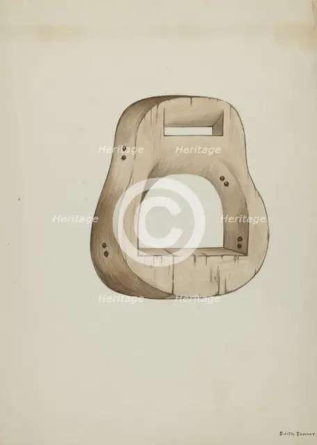 Stirrup, c. 1937. Creator: Edith Towner.
