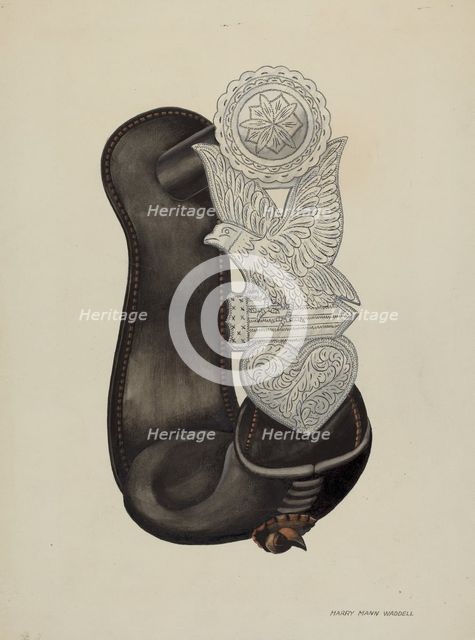 Stirrup, c. 1940. Creator: Harry Mann Waddell.