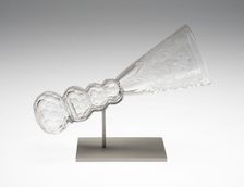 Stirrup Glass (Sturzglas), Bohemia, c. 1720. Creator: Unknown