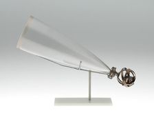 Stirrup Glass (Sturzglas) with Silver Armilary Sphere Incorporating Dice, Antwerp, 1590/1600. Creator: Unknown