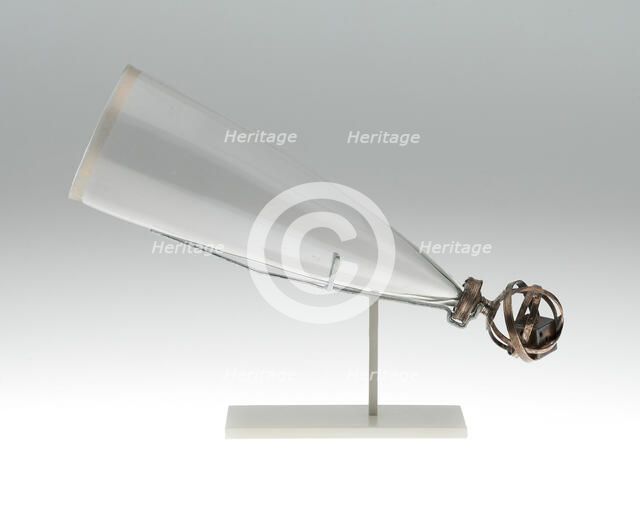 Stirrup Glass (Sturzglas) with Silver Armilary Sphere Incorporating Dice, Antwerp, 1590/1600. Creator: Unknown.