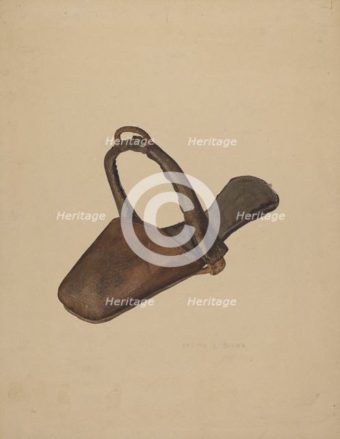 Stirrup Shoe, c. 1942. Creator: Irving L. Biehn.