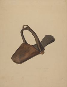 Stirrup Shoe, c. 1942. Creator: Irving L. Biehn