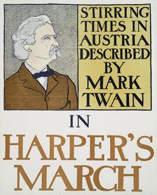 Stirring Times in Austria Described by Mark Twain in Harper's March, c1898. Creator: Edward Penfield