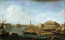 Stock Exchange and Admiralty as seen from the Peter and Paul Fortress St Petersburg, 1810. Artist: Fyodor Yakovlevich Alexeev