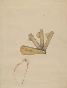 Stock Lance Knife, c. 1936. Creator: Henry Meyers