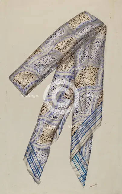 Stock Tie, 1935/1942. Creator: Raymond Manupelli.
