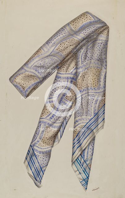 Stock Tie, 1935/1942. Creator: Raymond Manupelli.