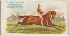 Stockton, from The World's Racers series (N32) for Allen & Ginter Cigarettes, 1888. Creator: Allen & Ginter