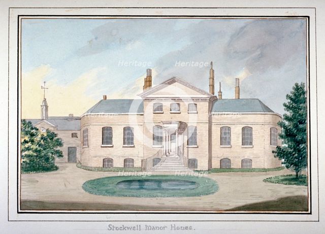 Stockwell Manor House, Lambeth, London, c1800. Artist: Anon