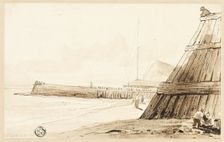 Stockade along Shore, n.d. Creator: Unknown