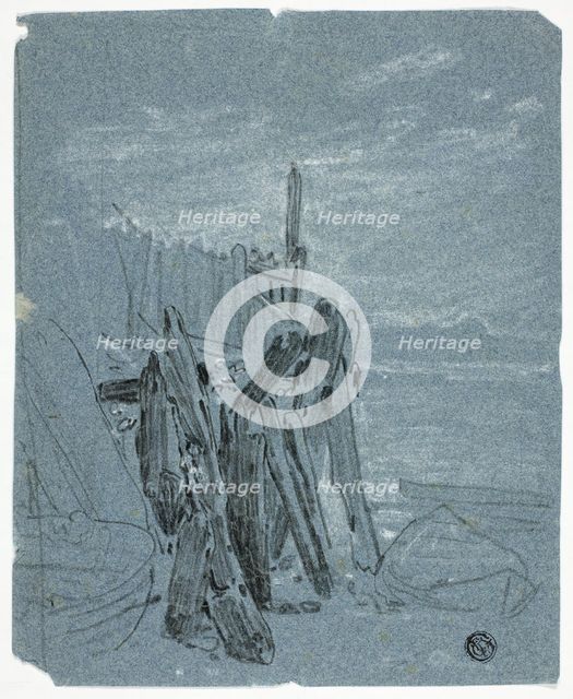 Stockade Near Shore, n.d. Creators: John Varley I, William Turner.