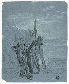 Stockade Near Shore, n.d. Creators: John Varley I, William Turner