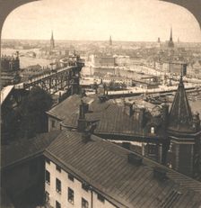 Stockholm Street's from the Moseback, Sweden 1905. Creator: Works and Sun Sculpture Studios