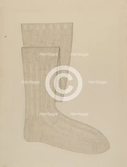 Stockings, 1935/1942. Creator: Sylvia DeZon.