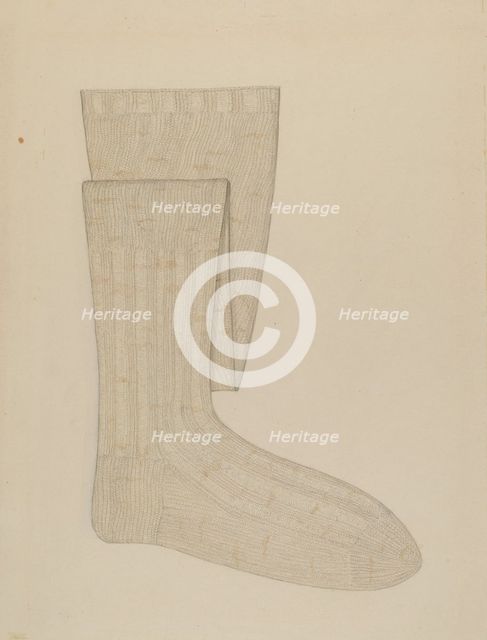 Stockings, 1935/1942. Creator: Sylvia DeZon.