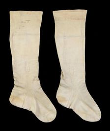 Stockings, American, 1807. Creator: Unknown