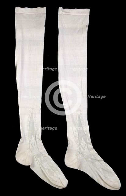 Stockings, American, 1850-60. Creator: Unknown.