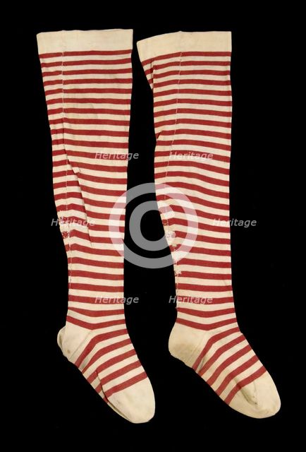Stockings, American, 1850-70. Creator: Unknown.
