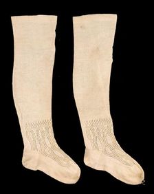 Stockings, American, 1860-70. Creator: Unknown