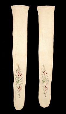 Stockings, American, ca. 1860. Creator: Unknown