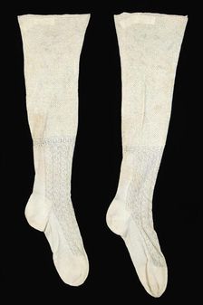 Stockings, American, ca. 1870. Creator: Unknown