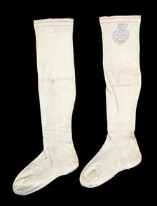 Stockings, American, third quarter 19th century. Creator: Unknown